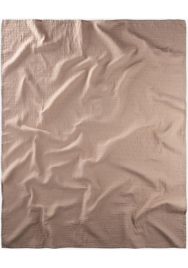 Cigit Naturel Puantiyeli Müslin Battaniye 90x100 CM Vizon