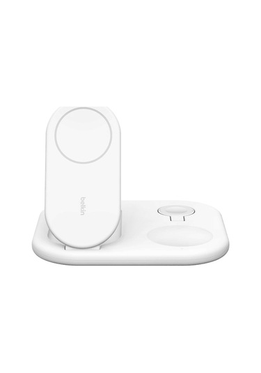 Belkın Qi2 WIZ029VFWH 15W 3 İn 1 Manyetik Şarj Cihazı Beyaz