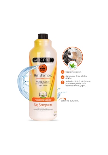 Morfose Tuzsuz Şampuan Pompalı 1 L