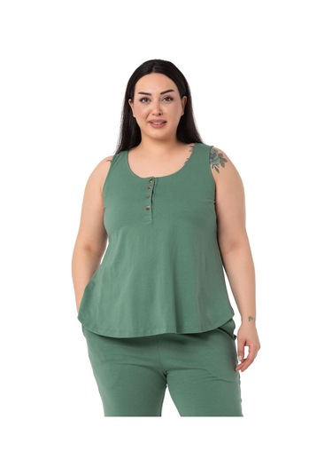 Büyük Beden Penye Mint Yeşili Eşofman Takımı-mint Mint Yeşili