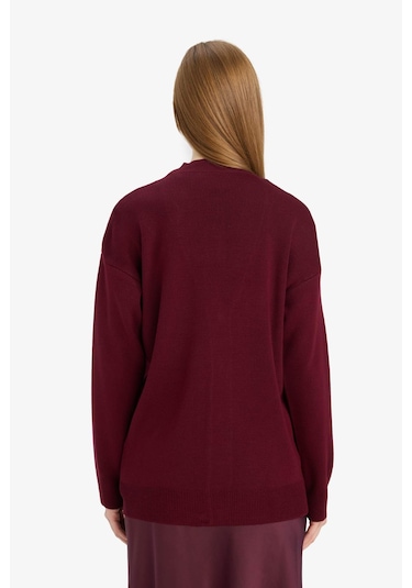 Defacto Relax Fit V Yaka Hırka E6134ax25aubr459 Bordo Defacto Relax Fit V Yaka Hırka E6134ax25aubr459 Bordo