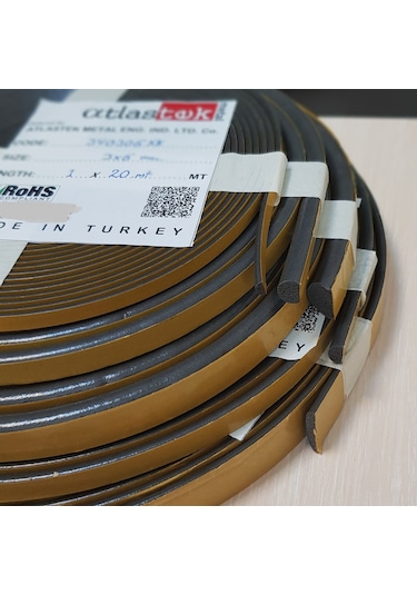Yüksek Kaliteli Poliüretan Yapışkanlı Dökme Conta10X15 Mm 25 Mt