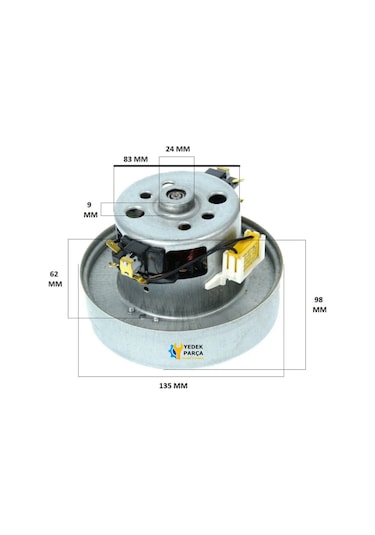 Uyumlu Dc 05 Süpürge Motoru 1400w Ht54 Adet-set