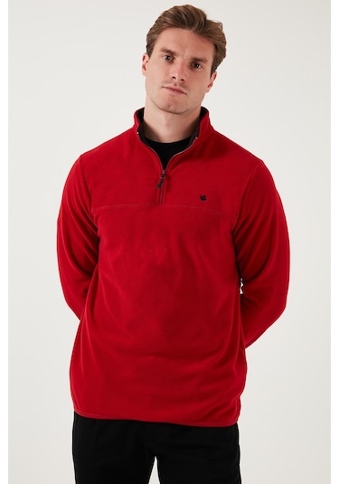 Buratti Slim Fit Anti-Pilling Tüylenme Yapmayan Bato Yaka Kışlık Şardonlu Erkek Polar 5906001 Bordo Buratti Slim Fit Anti-Pilling Tüylenme Yapmayan Bato Yaka Kışlık Şardonlu Erkek Polar 5906001 Bordo