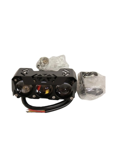 Motosiklet-scooter Sis Farı 12-60v Beyaz-sarı Çift Renk Ip67 Su Geçirmez Offroad 4x4 Suv Atv Tekne Far 1 Adet