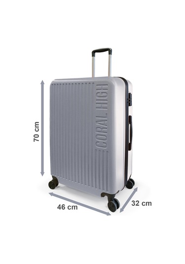 Coral High Abs Siyah Büyük Boy Valiz 16403 Siyah