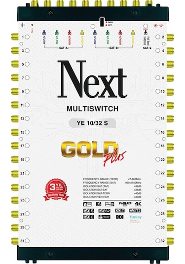 Next Ye-10/32 Sonlu-Kaskatlı Santral Multiswitch