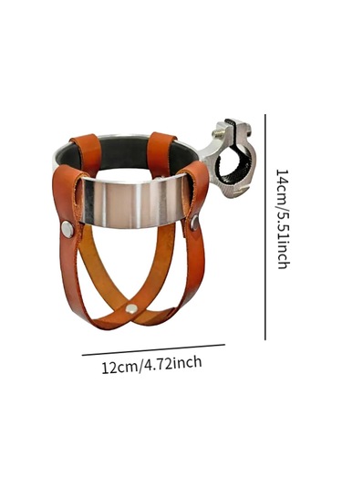 Homyl 25.4-31.8mm Gidon Taşıyıcı Fincan Tutucu Için Bisiklet Kahverengi