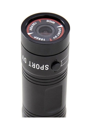 Prestigegoods Full Hd Kask Kamerası, Spor Bisiklet, Tf Kart Destek, 120 Geniş Açılı Lens Siyah