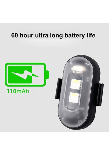 Monyee Araç, Bisiklet, Drone Kullanıma Uygun Ip65 Su Geçirmez 8 Renk 110mah Pil Ve Kumanda İle 7m Uzaklıkta Kontrol Edilebilir 4 Led Uyarı Işığı Medyum Yapistıklı Siyah