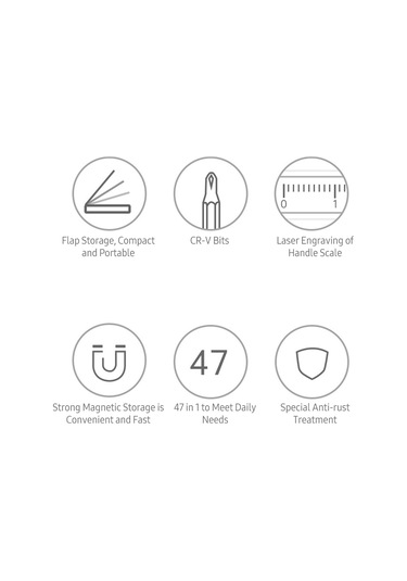 Wezone Jm-8180 47 Parça Cırcırlı Tornavida Seti - Telefon Tamiri Ve Parça Çıkartma Araçları, Krom Vanadyum Çelik, Plastik Kutulu Siyah