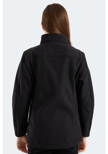 Slazenger Hıp Style Kadın Dik Yaka Fermuarlı Siyah Mont & Kaban Siyah