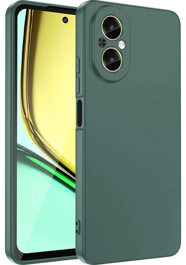 Mobilefix Realme 12 Lite Kılıf Mara Lansman Kapak - Koyu Yeşil Koyu Yeşil