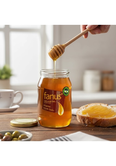 Fanus Organik Süzme Çiçek Balı 460 G