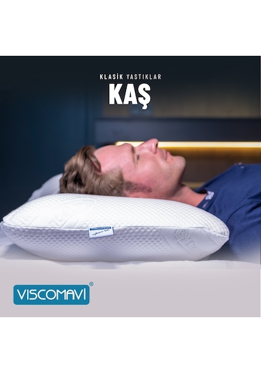 Viscomavi Kaş Uzun Klasik Visco Yastık