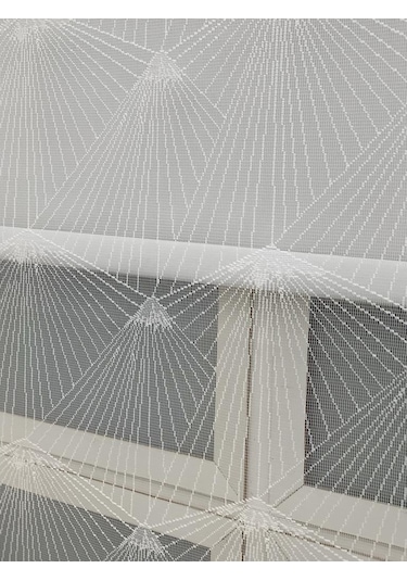 Spor Ağ Desen Çift Mekanizmalı Tül Stor