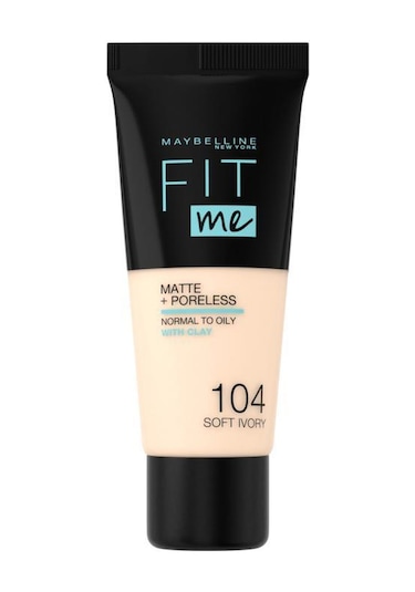 Maybelline New York Fit Me Matte+Poreless Fondöten 104 Soft Ivory 30 ML