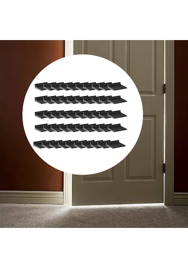 Suntek Magideal 50 Adet Kapı Köşe Contaları Köpük Pencere Siyah