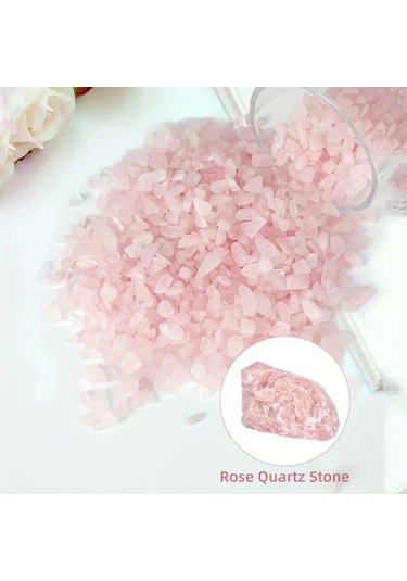 Willowhaven 200g Pembe Kuvars Çakıl Dekoratif Akvaryum Ve Saksı Taşları