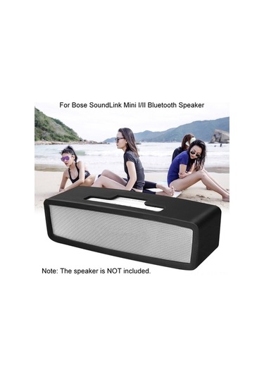 Flybuy Taşınabilir Silikon Kılıf Bose Soundlink Mini I/ıı Bluetooth Hoparlör Koruyucu Seyahat Kılıfı Yumuşak Depolama Çantası