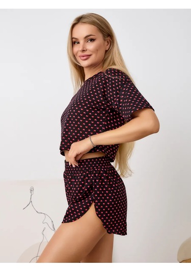 Deby Do Pantolonlu Pamuklu Pijama 445973806 Siyah