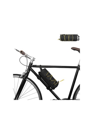 Bisiklet İçin Bisiklet Çantaları Ön Raf Dağ Telefon Üst Tüp Bisiklet Poşetleri Yetişkin Bisikletler İçin Seyahat Depolama Girdeli Çantası Sarı Sarı