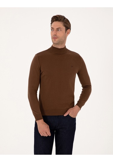 Pierre Cardin Erkek Koyu Kahverengi Kazak /triko 50314176-vr084 Koyu Kahverengi