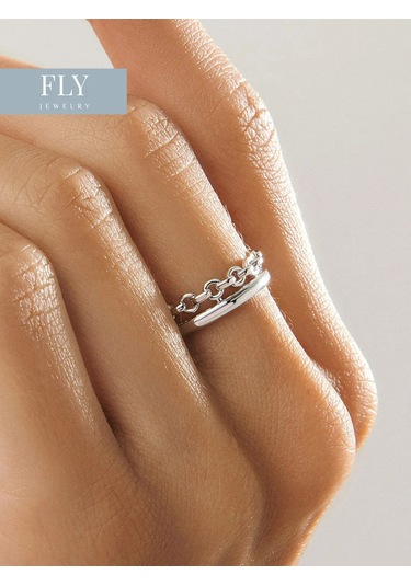 Fly Jewelry 925 Ayar Gümüş Yüzük 267910006 Gri