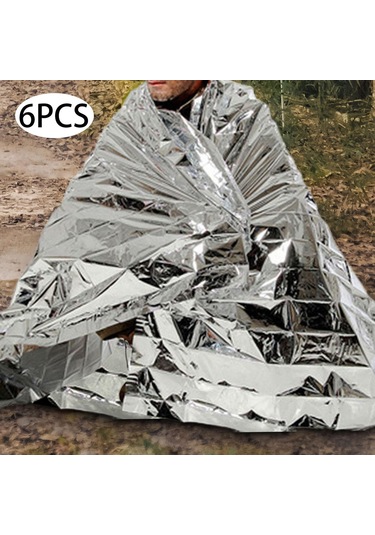 Homyl 6 Parça Hayatta Kalma Battaniyesi Kompakt Uzay 130x210cm Arjantin Gri