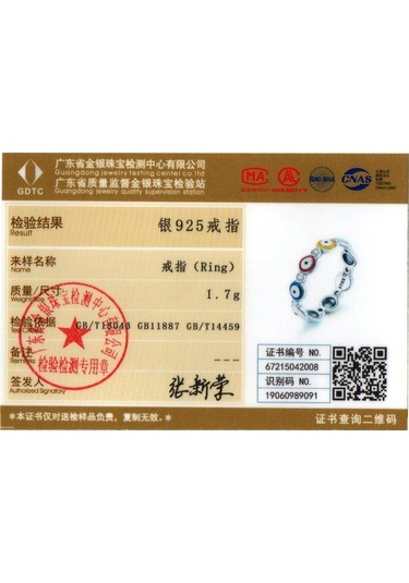 Bamoer 925 Ayar Gümüş Renkli Guardian Göz Parmak Yüzük Kadınlar İçin Moda Takı 7