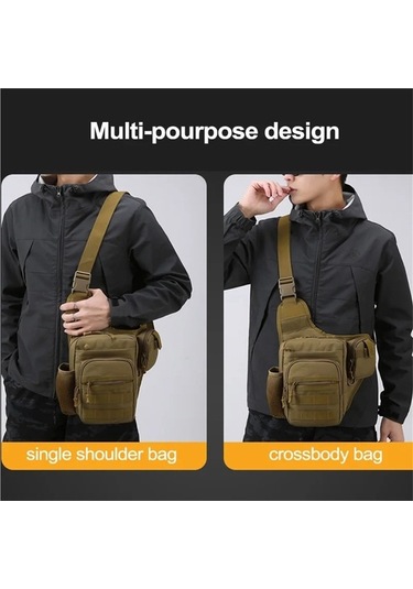 Maoyaya Jialan Kamp Tırmanma Çantası Göğüs Kılıfı - Erkek Bisiklet Kahverengi Kahverengi