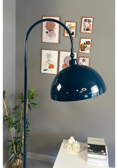 Dimmerli Işığı Ayarlanabilen Işığı Artırılıp Azaltılabilen Deniz Yeşili Hareketli Başlık Lambader Yeşil