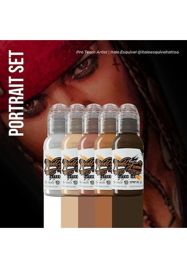 Portrait Mini 5'li Set - World Famous Ink Dövme Boyası - 1oz/30ml