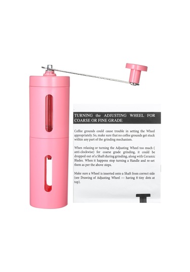 Leezsing Ayarlanabilir Ayarlı Manuel Kahve Öğütücü Taşınabilir Konik Seramik Çapak Öğütücü Değirmen Mutfak Aleti