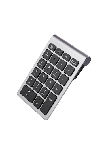Ximistore9 22 Tuşlu 2.4g Kablosuz Sayı Klavyesi, Usb Plug & Play, 80 Saat Kullanım Süresi, Ergonomik Tasarım, Pembe Altın Pil Dahil Değil