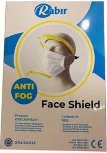 Rabır Yüz Ve Göz Koruyucu Siperlik (2 Adet)