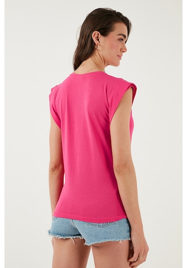 Lela Bayan T Shirt 5864019 Fuşya Fuşya