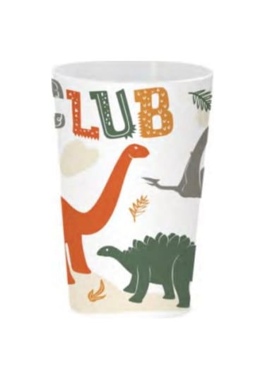 Flosoft Lisanslı Dino Club Çocuk Kahvaltı Seti, Dinozorlar Desenli Kase Tabak Bardak 3 Lü Yemek Seti Çok renkli