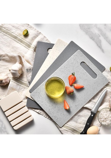 4 Parça Plastik Mutfak Kesme Tahtası Seti Diğer