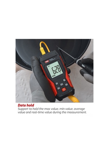 Maiyame Ta610a Endüstriyel Sıcaklık Ölçer K-tipi Termokuplaj Tek Kanal Lcd Geri Aydınlatmalı Veri Saklama Sıcaklık Ölçme Cihazı Siyah-kırmızı Pil Yok