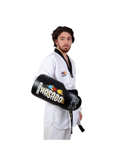 Haşado Shield Kalkan Taekwondo Kickboks Darbe Yastığı Beyaz - Siyah