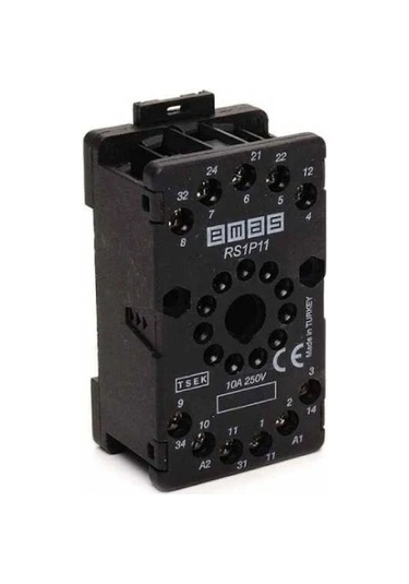 Emas Rs1p08h1 ,yuvarlak-8-pin Vidalı Ray Röle Soket