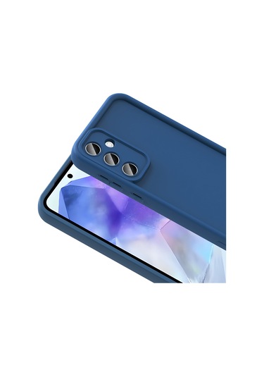 Mobilefix Galaxy Uyumlu A56 Kılıf Kamera Korumalı Ananas Kapak - Mürdüm Mürdüm