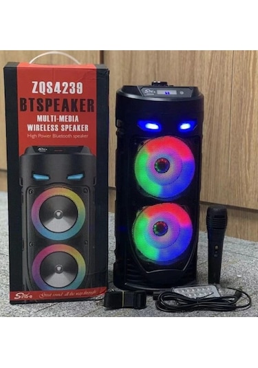 Junglee ZQS4239 Karaoke Mikrofonlu Bluetooth 5.0 Hoparlör