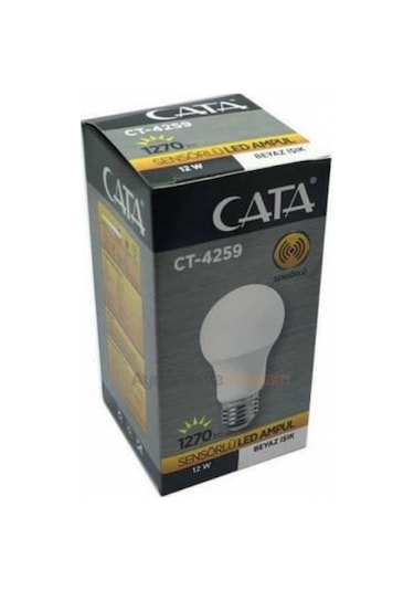 Cata Ct-4259 12 W Sensörlü Radar Led Ampul Beyaz Işık