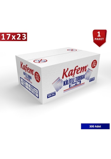 17 X 23 Cm Kilitli Poşet / Naylon Torba 300 Adet - Kafem