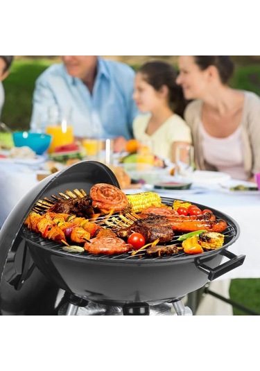 Madfox Cook Taşınabilir Kömür Barbekü Mangal Kırmızı Siyah