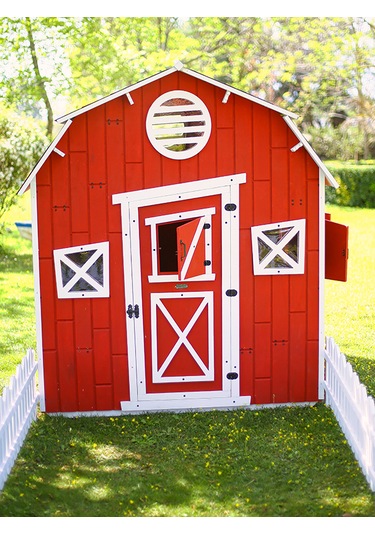 Mandu Ahşap Kar Kızağı Kırmızı