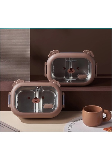 River World Yemek Kabı Paslanmaz Çelik Ve Bölmeli Çok Renkli