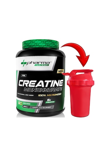 Pharma Nutrition Kreatin Monohidrat Creatine 250 G 50 Servis Micronized Creatine Monohydrate + Shaker
